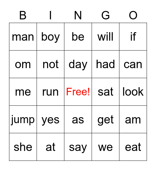 BINGO! Bingo Card