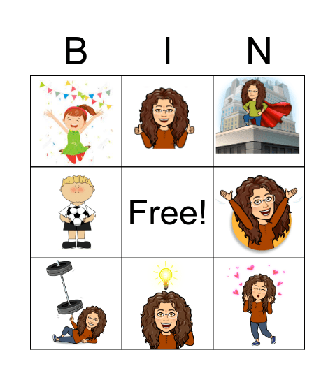 personality Bingo Card