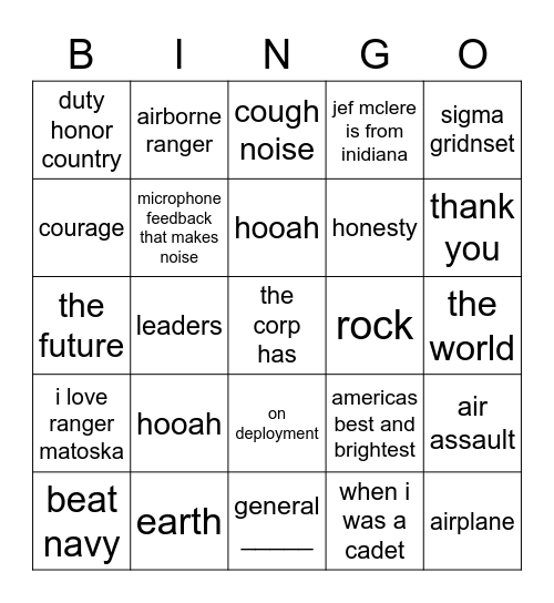 34A FLIPPER DINNER Bingo Card