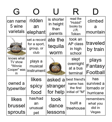 Come to Life Bingo Card