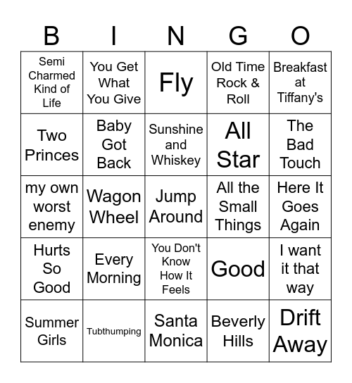 A drunk dad got control of the Bluetooth at a BBQ Bingo Card