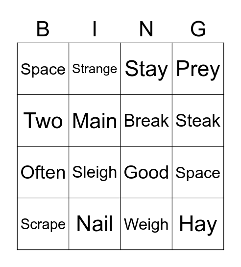 WIN TIME BINGO Card