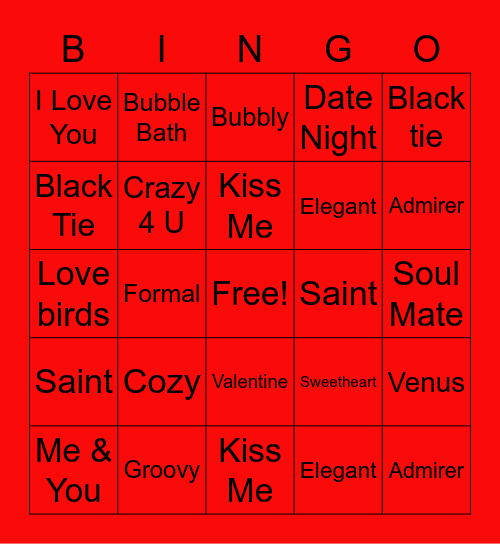 Love Crew Bingo Card