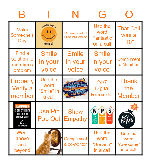 Surveys with a Smile Bingo Card