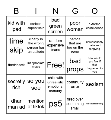 Dhar Man Bingo Card