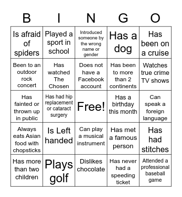 Get To Know Your Palentine! Bingo Card