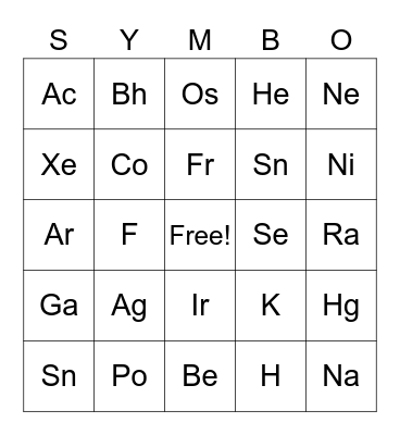 PNHS Science Fair Event 2023 Bingo Card