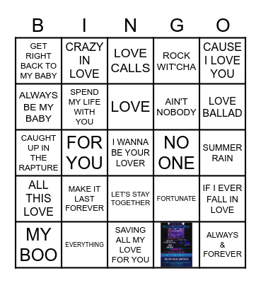 LOVEFEST ETH Bingo Card