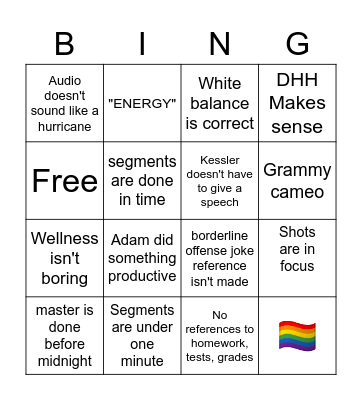 Univision Bingo Card