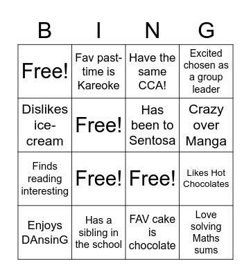 BINGO You & Me ! Bingo Card