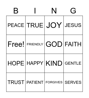 LOVE IS Bingo Card