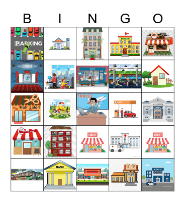 Places Bingo Card