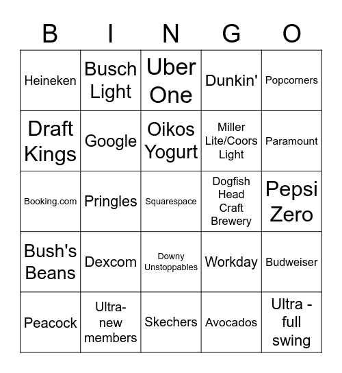 Bhalla Bingo Card