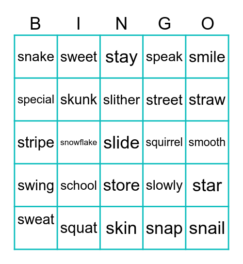 BW3 Unit 2 Lesson 9 Bingo Card