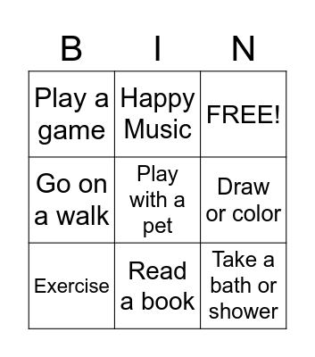 Things That Make Us Happy! Bingo Card