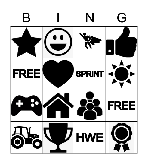 HWE Bingo Card