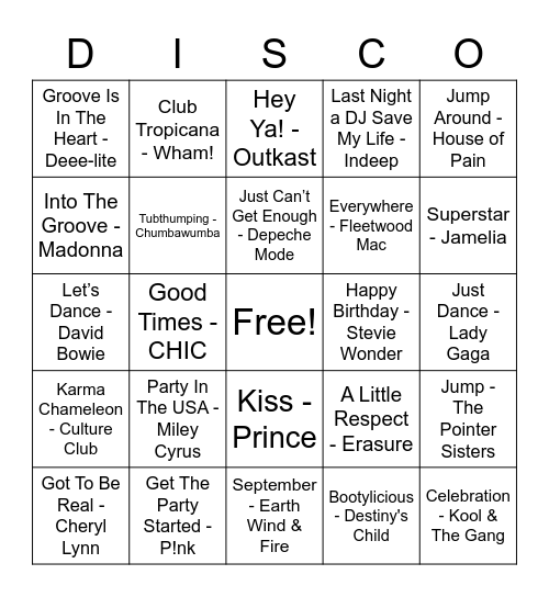 BIRTHDAY BINGO Card