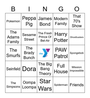 Music Bingo (Theme Songs) Bingo Card
