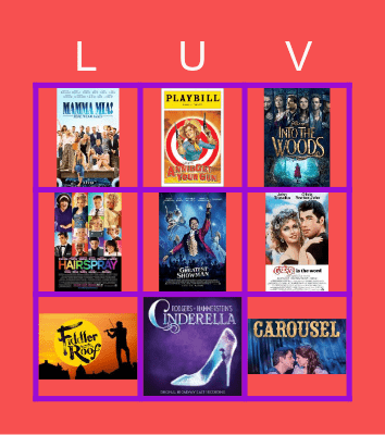 Second Love Song Bingo! Bingo Card