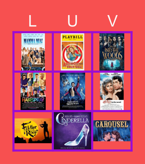 Second Love Song Bingo! Bingo Card