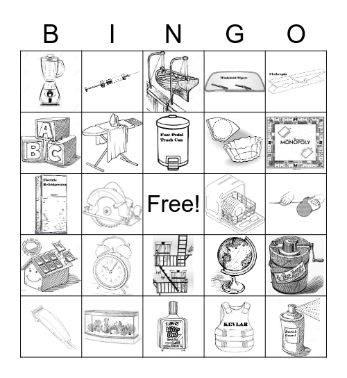 Women's Inventions Bingo Card