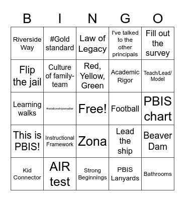 Billy Mayer-ism Bingo Card