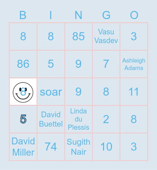SOAR BINGO TEST Bingo Card