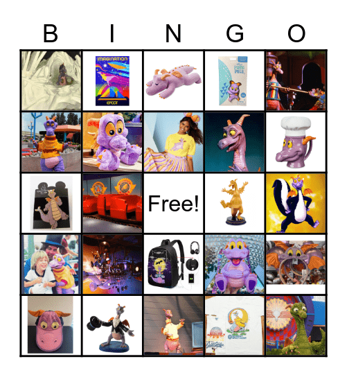 Figment Bingo for Mooz's Birthday! Bingo Card