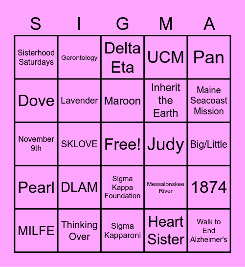 Bingo Card