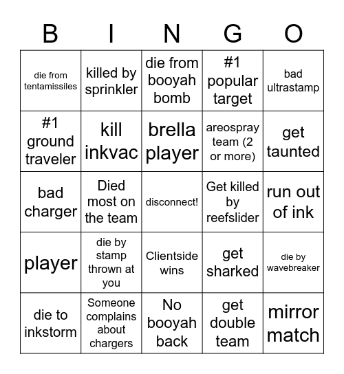 BINGOOO Bingo Card