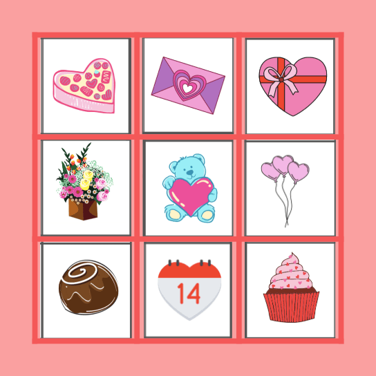 Valentine's Bingo Card