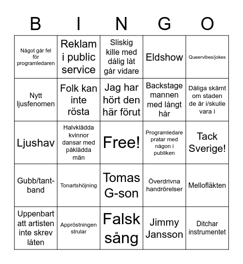 Mello Bingo Card