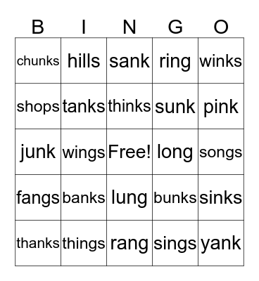 Week 13: Glued Sound Bingo Card