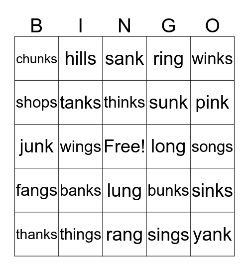 Week 13: Glued Sound Bingo Card