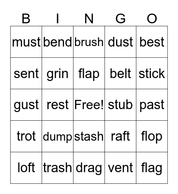 Week 16: Glued Sound Bingo Card