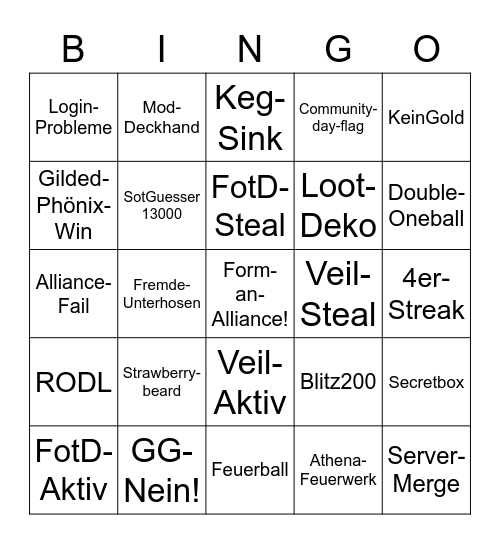 SoTCommunityDay in Unterhosen! Bingo Card