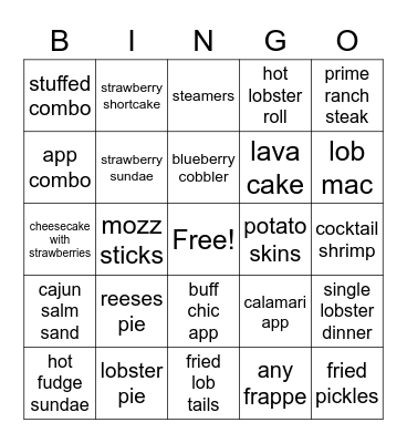 Weathervane Winter Bingo! Bingo Card