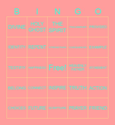 I CAN DO ALL THINGS THROUGH CHRIST Bingo Card