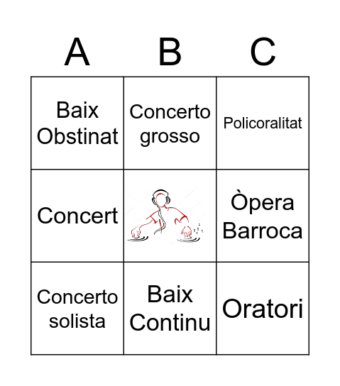 Bingo del Barroc Bingo Card