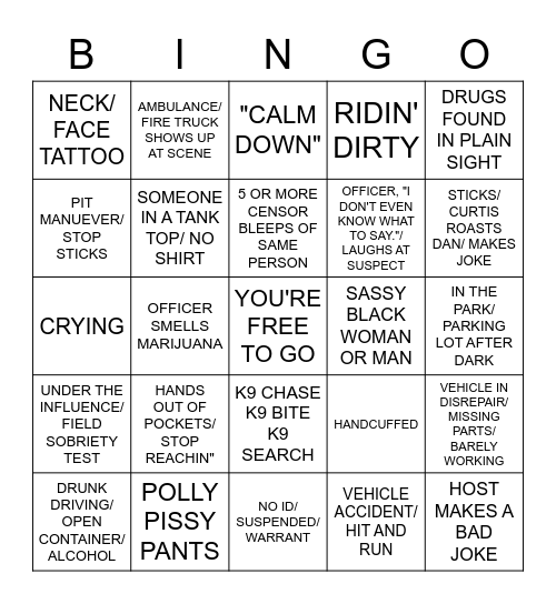 OP LIVE Bingo Card