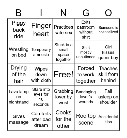 BL Tropes Bingo Card