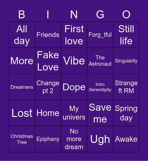 @Vminponquesitos Bingo Card
