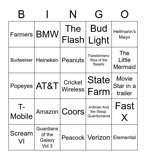 Bingo Card