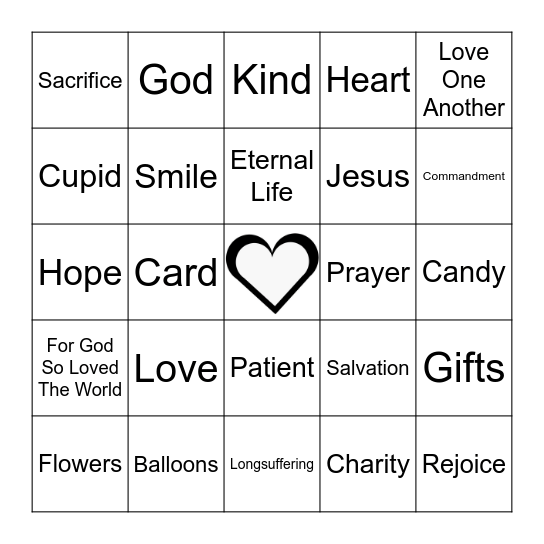 Happy Valentine's Day! Bingo Card