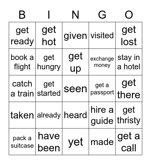 REVIEW Bingo Card