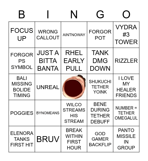 TOP PROGGERS Bingo Card
