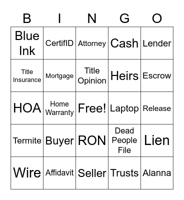 HSTE Bingo Card
