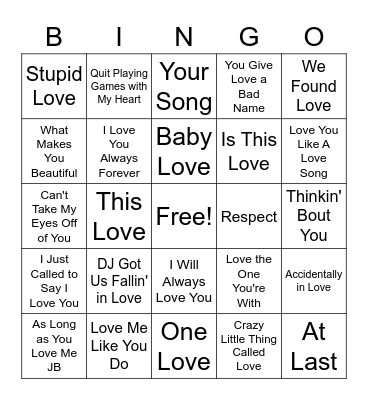 Valentine's Day Bingo! Bingo Card