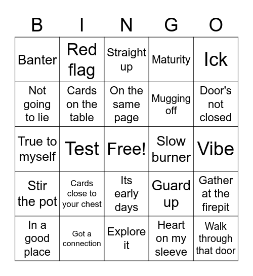 Vole Bingo Card