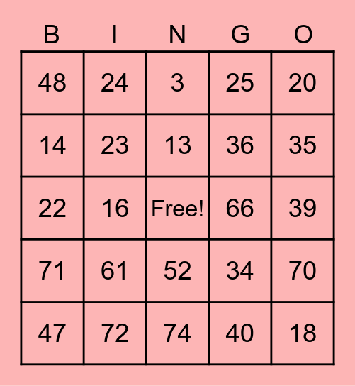 Valentine's Day Bingo 2023 Bingo Card